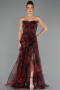 Abendkleid Lang Weinrot ABU3360