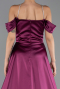 Abendkleid Lang Satin Pflaume ABU6638