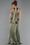 Abschlusskleid Lang Chiffon Khaki ABU6643