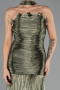 Abschlusskleid Lang Chiffon Khaki ABU6643