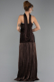 Abschlusskleid Lang Chiffon Braun ABU6643