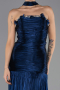 Abschlusskleid Lang Chiffon Marineblau ABU6643