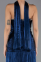 Abschlusskleid Lang Chiffon Marineblau ABU6643