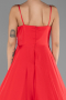 Abschlusskleid Lang Satin Rot ABU6648