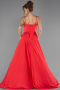 Abschlusskleid Lang Satin Rot ABU6648
