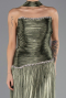 Abschlusskleid Lang Chiffon Khaki ABU6644