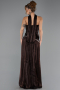 Abschlusskleid Lang Chiffon Braun ABU6644