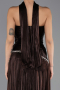 Abschlusskleid Lang Chiffon Braun ABU6644