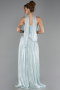Abschlusskleid Lang Chiffon Minzgrün ABU6644