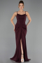 Abendkleid Lang Kirschrot ABU6645