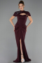 Abendkleid Lang Kirschrot ABU6645