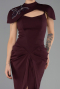 Abendkleid Lang Kirschrot ABU6645