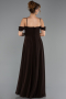 Abendkleid in Übergröße Lang Chiffon Braun ABU6646