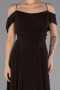 Abendkleid in Übergröße Lang Chiffon Braun ABU6646