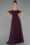Abendkleid in Übergröße Lang Chiffon Violette ABU6646
