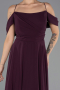 Abendkleid in Übergröße Lang Chiffon Violette ABU6646