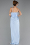 Abendkleid Lang Satin Eisblau ABU6649