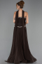 Abendkleid Lang Chiffon Braun ABU6651