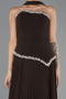 Abendkleid Lang Chiffon Braun ABU6651