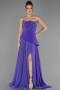 Violette Abendkleid Chiffon Lang ABU6018