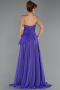 Violette Abendkleid Chiffon Lang ABU6018