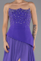 Violette Abendkleid Chiffon Lang ABU6018