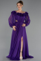 Abendkleid Lang Chiffon Violette ABU6654