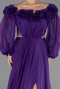 Abendkleid Lang Chiffon Violette ABU6654