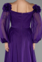 Abendkleid Lang Chiffon Violette ABU6654