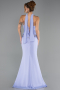 Abendkleid Lang Satin Lila ABU6655