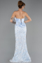 Abendkleid Lang Spitze Eisblau ABU6656