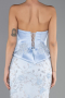 Abendkleid Lang Spitze Eisblau ABU6656