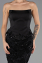 Abendkleid Lang Spitze Schwarz ABU6656
