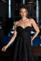 Abendkleid Lang Schwarz ABU6408