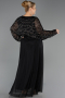 Abendkleid in Übergröße Lang Schwarz ABU6611