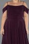 Abendkleid in Übergröße Lang Chiffon Violette ABU6646