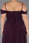Abendkleid in Übergröße Lang Chiffon Violette ABU6646