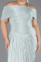 Abendkleid in Übergröße Lang Chiffon Minzgrün ABU6604