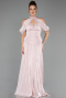 Abendkleid Lang Chiffon Puder ABU6640