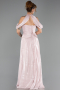 Abendkleid Lang Chiffon Puder ABU6640