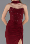 Abschlusskleid Lang Weinrot ABU6657