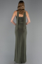 Abschlusskleid Lang Khaki ABU6657