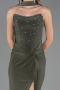 Abschlusskleid Lang Khaki ABU6657