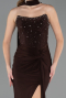 Abschlusskleid Lang Braun ABU6657