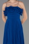 Abschlusskleid Lang Chiffon Sächsischblau ABU4866