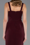 Abendkleid Midi Weinrot ABK2688