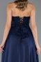 Abendkleid Lang Perlenbesetzt Marineblau ABU6673
