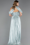Abendkleid Lang Chiffon Minzgrün ABU6640