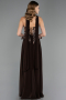 Abendkleid Lang Chiffon Braun ABU6665