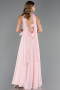 Abendkleid Lang Chiffon Puder ABU6665